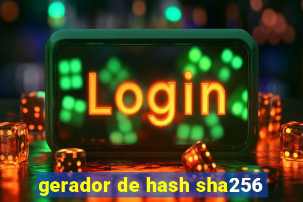 gerador de hash sha256